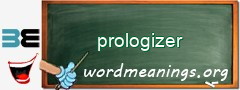 WordMeaning blackboard for prologizer